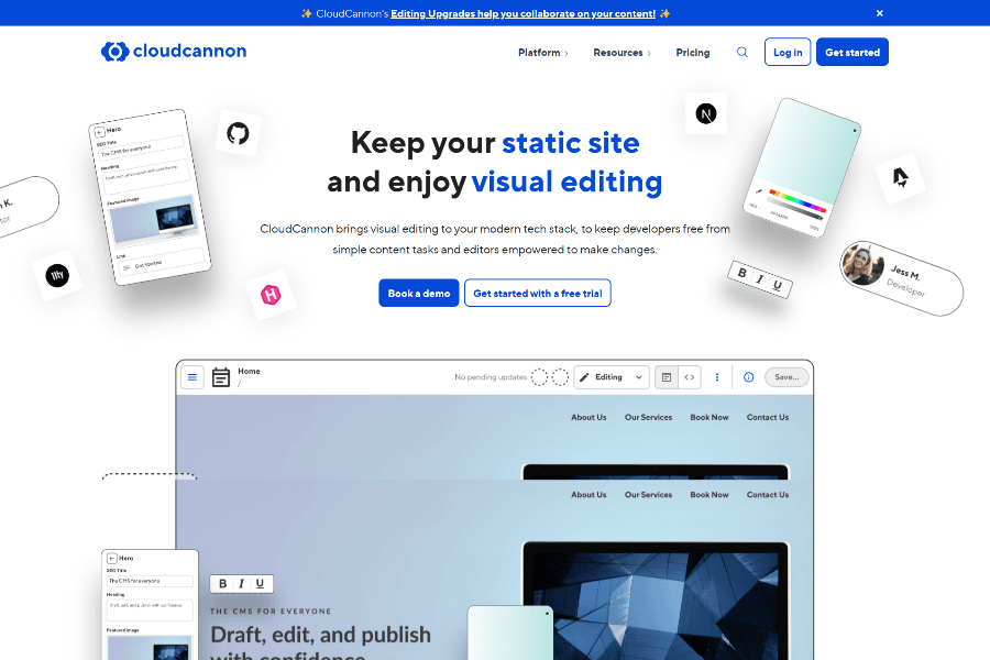 Cloudcannon headless cms