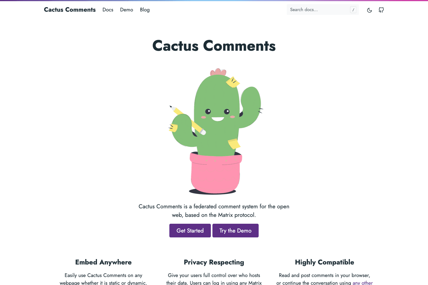 Cactus Comments